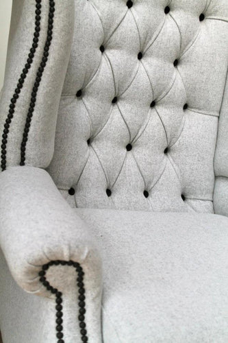 Gentleman's deep button chair